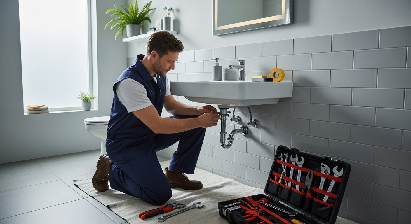 Professional plumber working on a combi boiler in a Newport home — G Greaves Plumbing & Heating