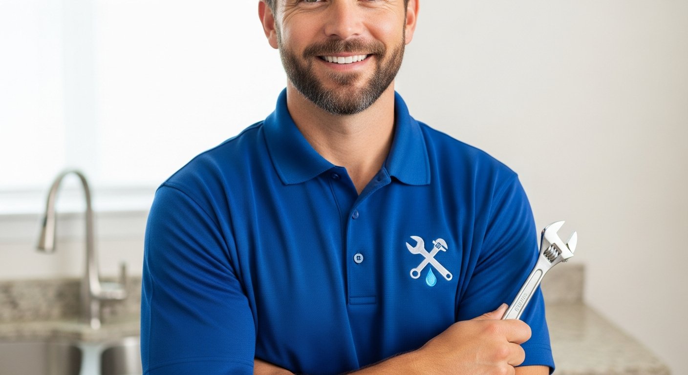 Friendly plumber arriving at a British home in Brough for a plumbing service visit